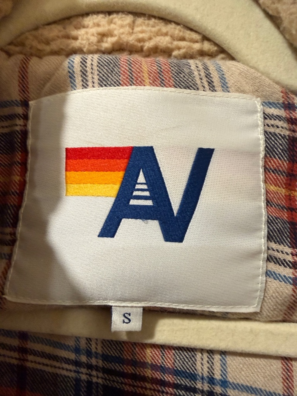 Aviator Nation 4 STRIPE VEST SHERPA - NAVY Small - Picture 3 of 4